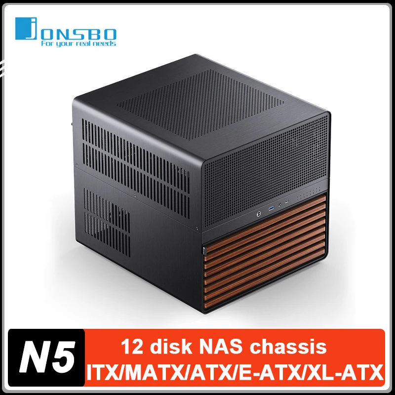 Case Fan - JONSBO N5 Black NAS Case 12