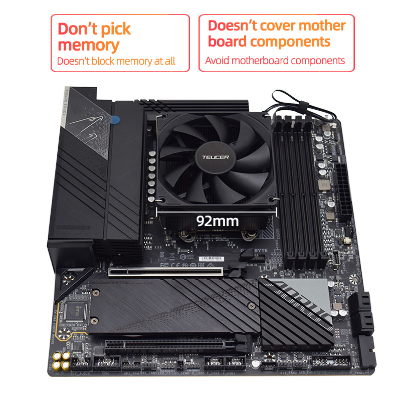 Teucer Height 45mm CPU Cooler  - Air Cooler Cpu review and price