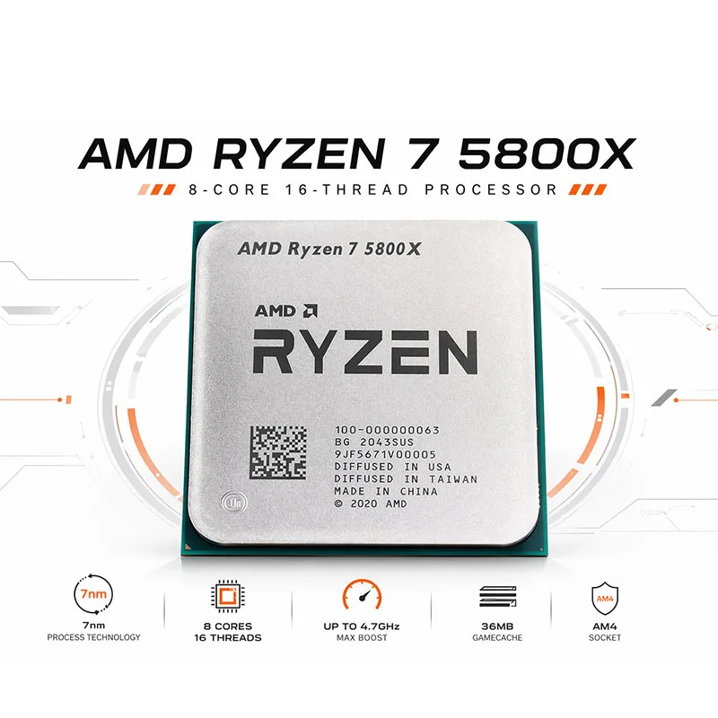 AMD Ryzen 7 5800X Unlocked Ove - Cpu Fan review and price